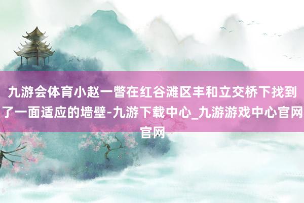 九游会体育小赵一瞥在红谷滩区丰和立交桥下找到了一面适应的墙壁-九游下载中心_九游游戏中心官网