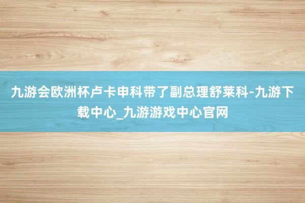 九游会欧洲杯卢卡申科带了副总理舒莱科-九游下载中心_九游游戏中心官网